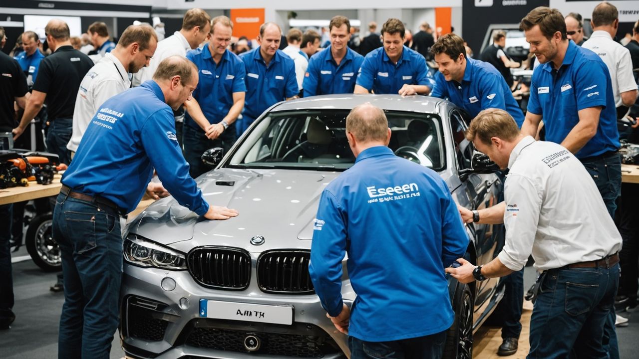 Dietro le quinte dell'Essen Motor Show: un'occhiata al lavoro di squadra Dietro le Quinte: La Magia della Notte di Allestimento