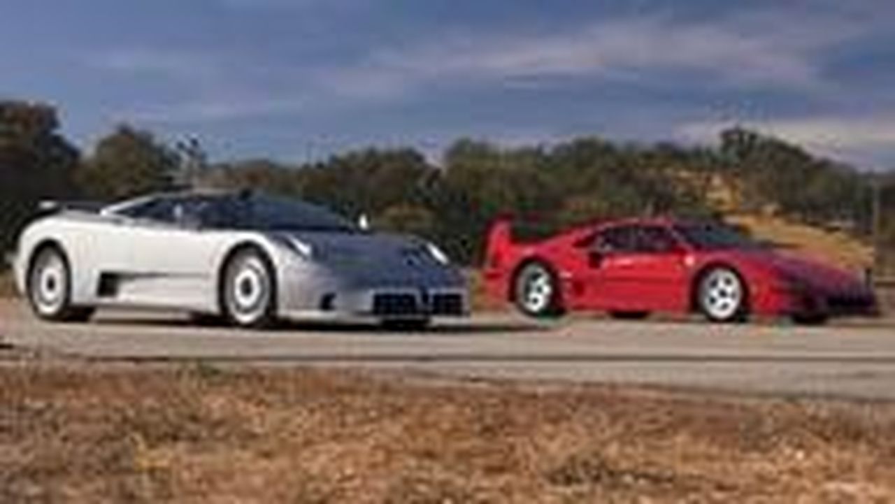 Contenuti_correlati_2zKI2WWFPH - Veicoli24 source:motor1 - Contenuti correlati - Ferrari F40 contro Bugatti EB110 in una gara di drag