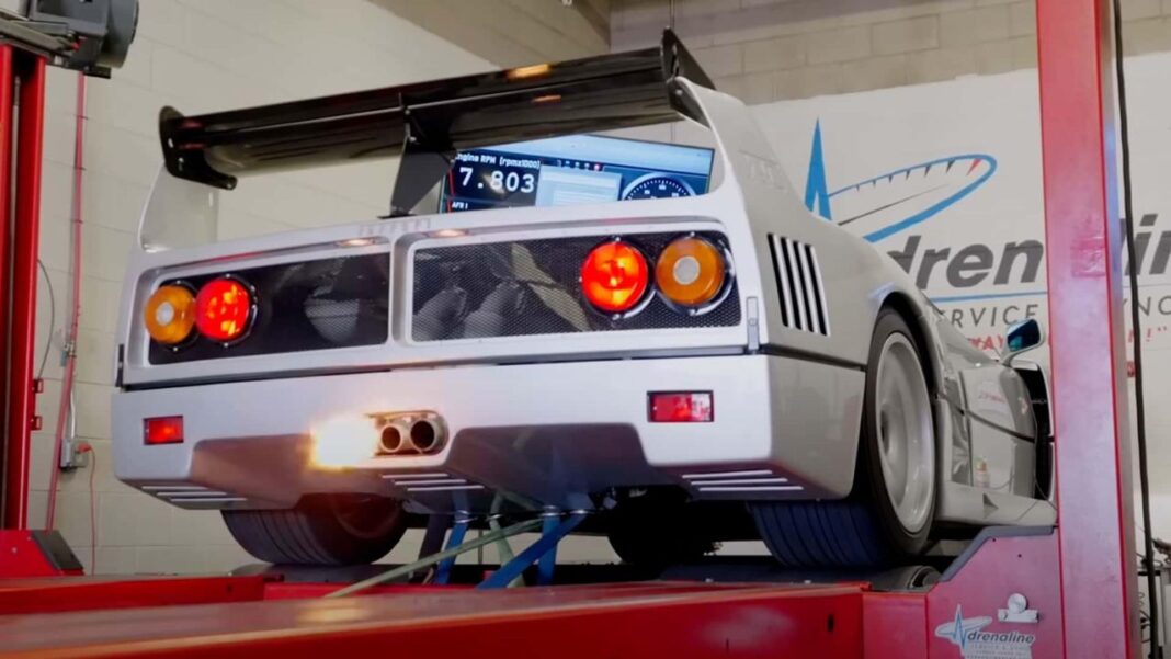 Altri Incidenti Famosi Ferrari F40: Potenza e Suoni Incredibili in Dyno Test