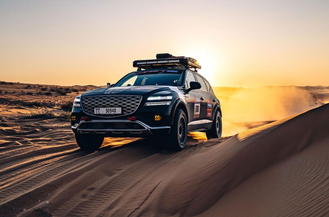 Futuro della GV80 Desert Edition Jacky Ickx partecipa al Dakar Rally 2025 con la Genesis GV80 Desert Edition