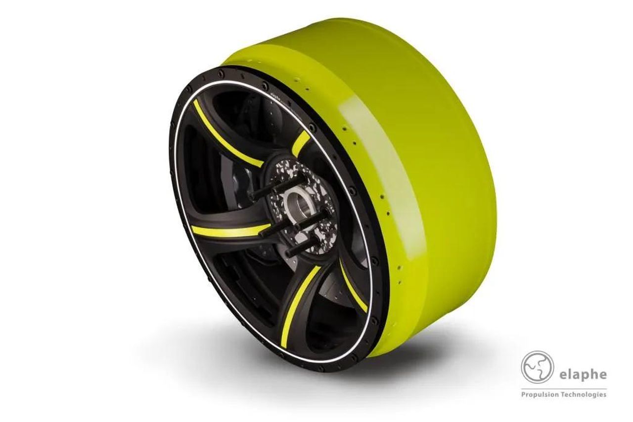 Motori_inruota_Elaphe_per_ibridi_e_veicoli_elettrici_nQZ8N4Szg2 - Veicoli24 source:MotorAuthority - Motori in-ruota Elaphe per ibridi e veicoli elettrici - Motore elettrico in-ruota Elaphe Sonic.1