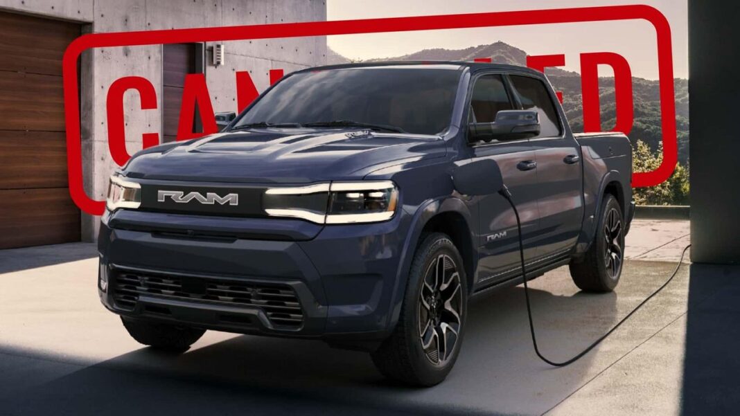 source:motor1 - Ram 1500 REV: cancellato il modello a lungo raggio da 500 miglia