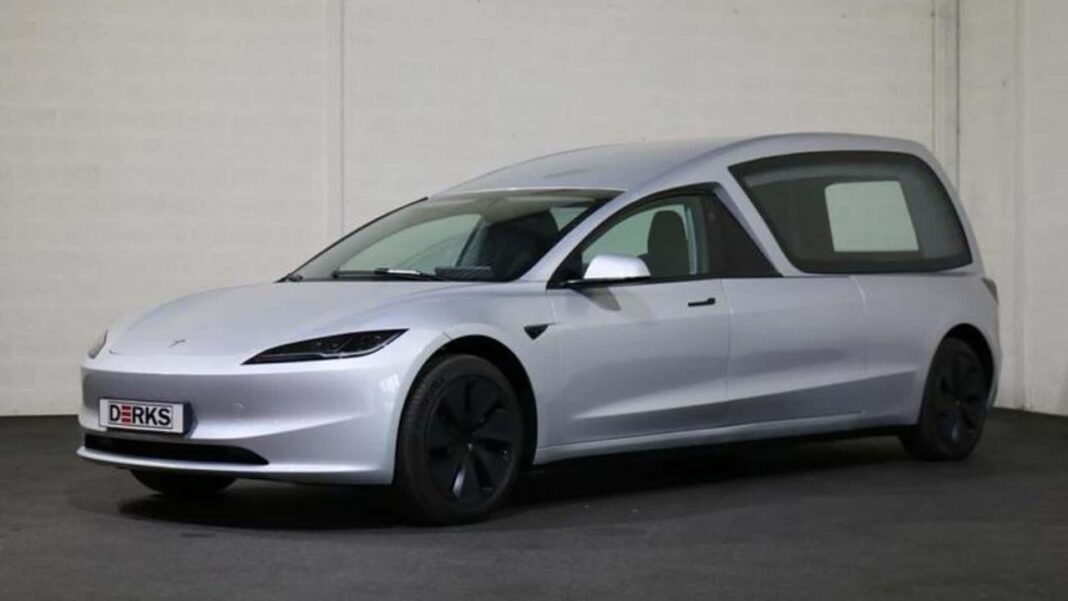 Ulteriori informazioni e link Un nuovo carro funebre Tesla Model 3 in vendita nei Paesi Bassi