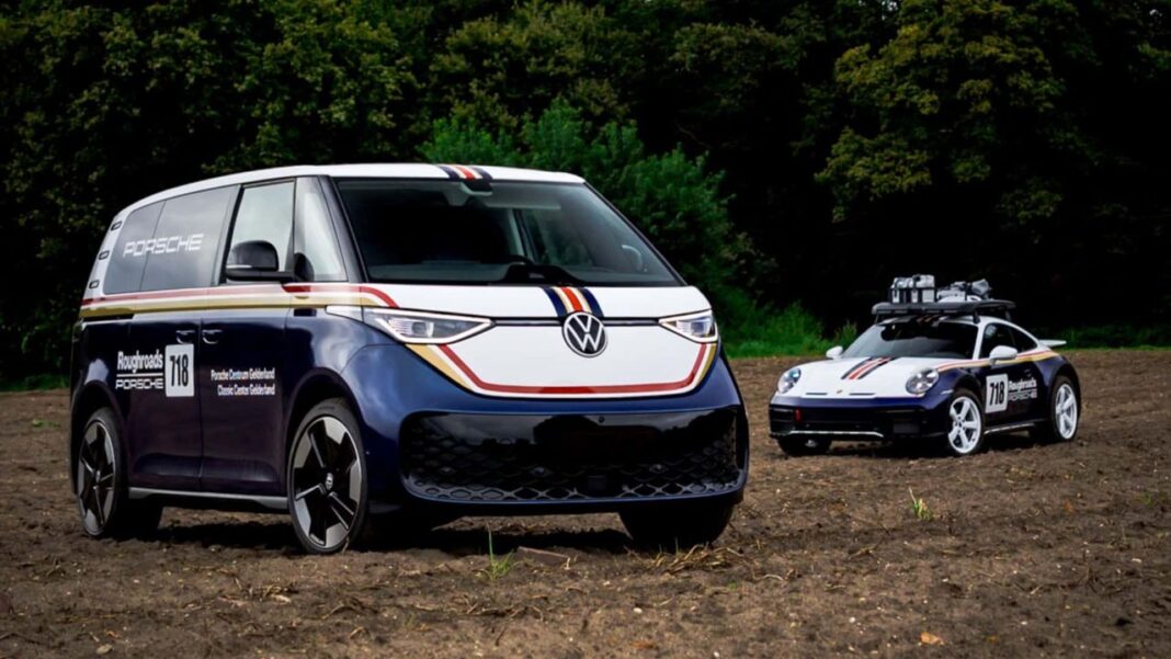 Prezzi e disponibilità Volkswagen ID.Buzz con livrea ispirata a Rothmans e Porsche 911 Dakar