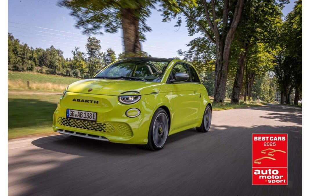 Espansione della famiglia Abarth elettrica Abarth 500e: premiata come migliore auto elettrica in Germania