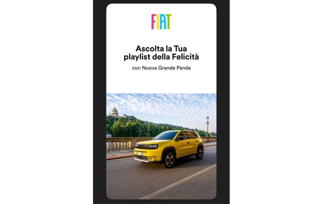 La Grande Panda: un'auto per la felicità FIAT e Spotify: la Playlist della Felicità per la nuova Grande Panda